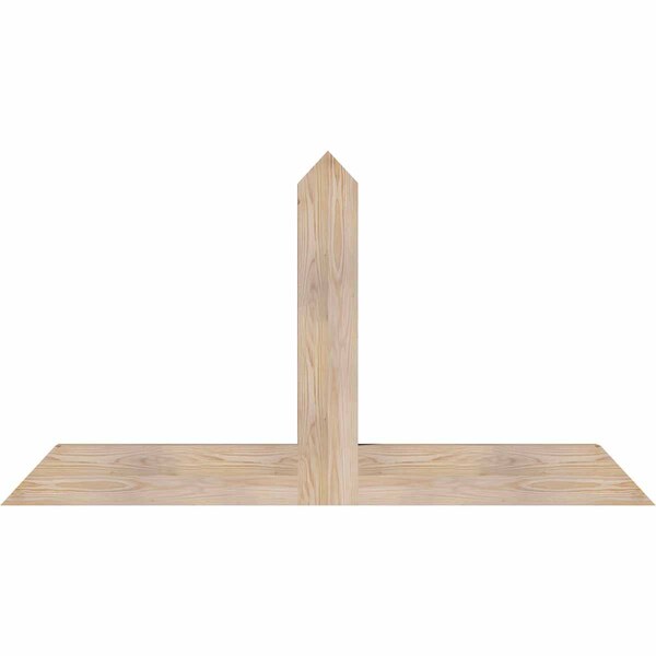 Ekena Millwork Portland Smooth Timber Gable Bracket, Douglas Fir, 60"W x 32"H x 3 1/2"D x 5 1/2"F, 13/12 Pitch GBW060X32X0406POR00SDF - main